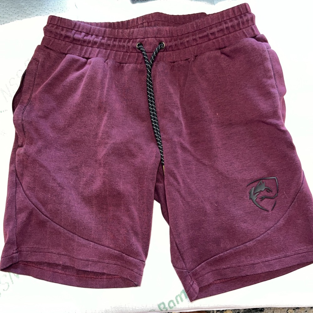 Men’s alphalete shorts - size medium - maroon
